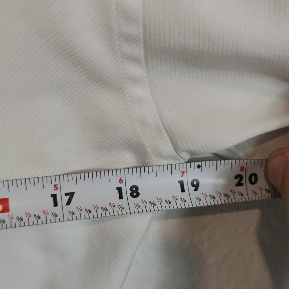 Yves Saint Laurent Button Up Short Sleeve Shirt- Mens- Size S- White Blue - Picture 10 of 11
